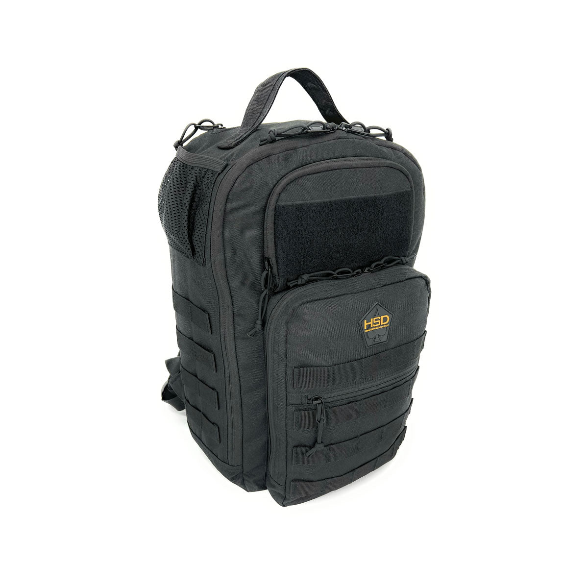 Compact Diaper Bag Backpack - Black - Front Angle