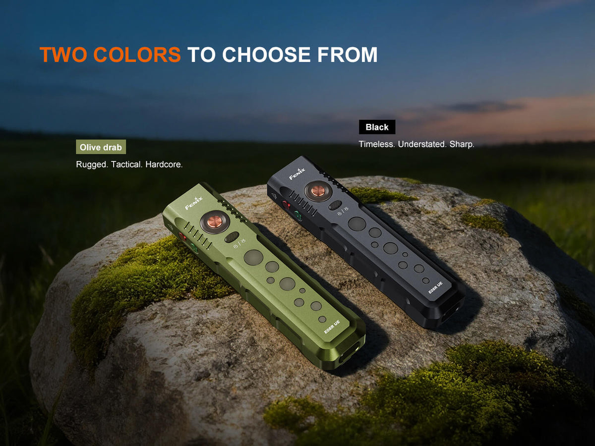 Fenix E08R UE Multi-Light EDC Flashlight With Red Light &amp; Green Laser