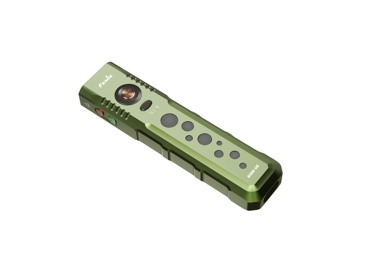 Fenix E08R UE Multi-Light EDC Flashlight With Red Light &amp; Green Laser