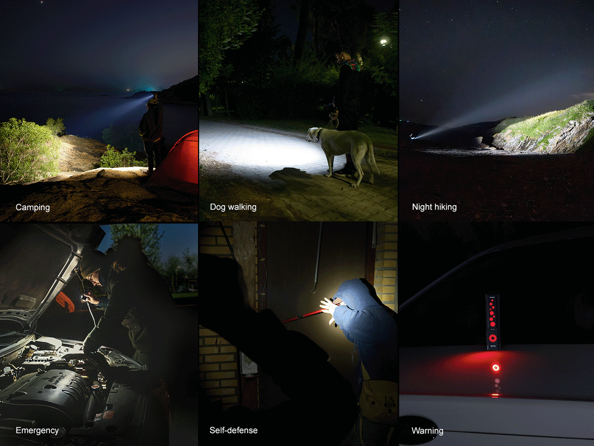 Fenix E08R UE Multi-Light EDC Flashlight With Red Light &amp; Green Laser