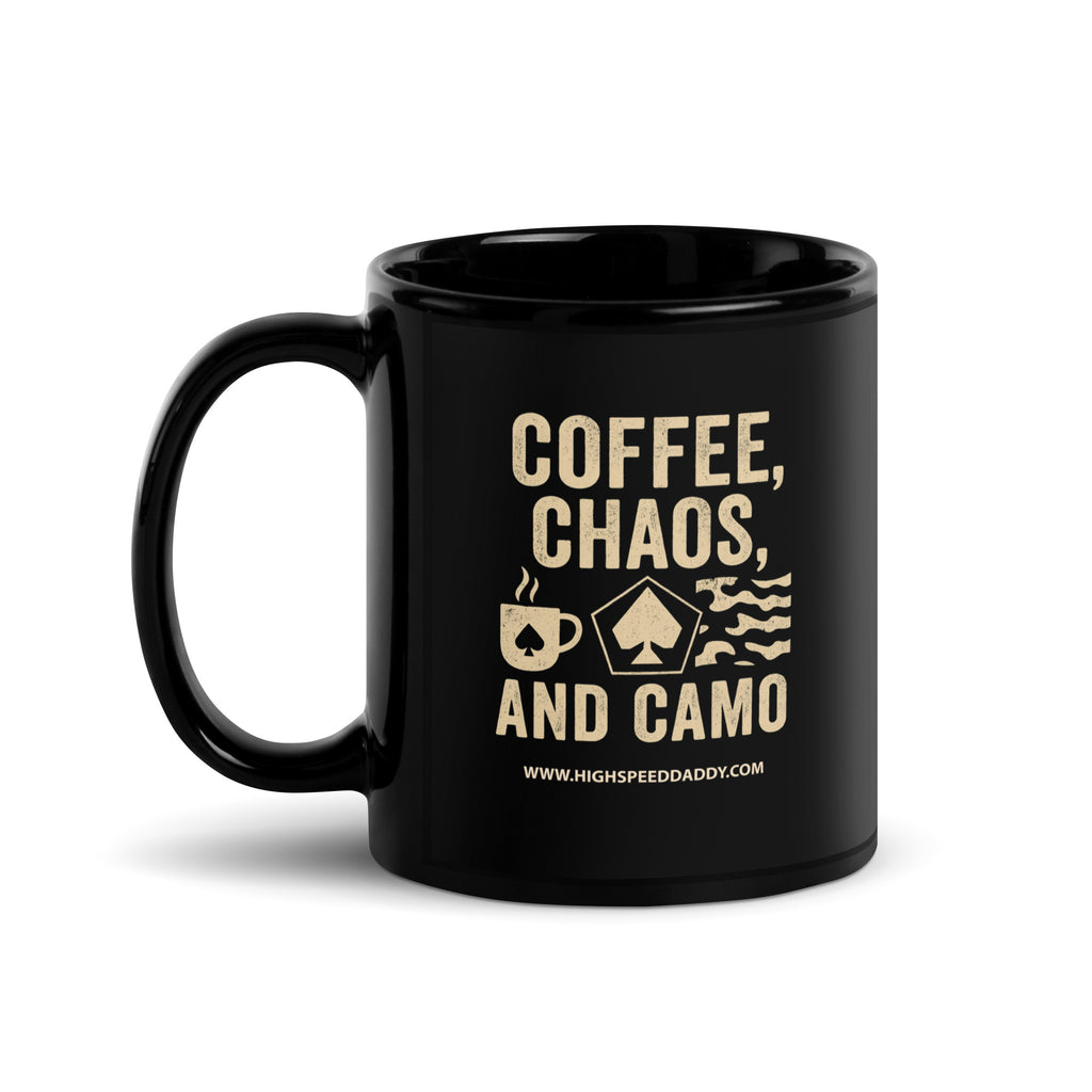 コップ×10 CiA様 Coffee Chaos And Camo Glossy Mug - HighSpeedDaddy