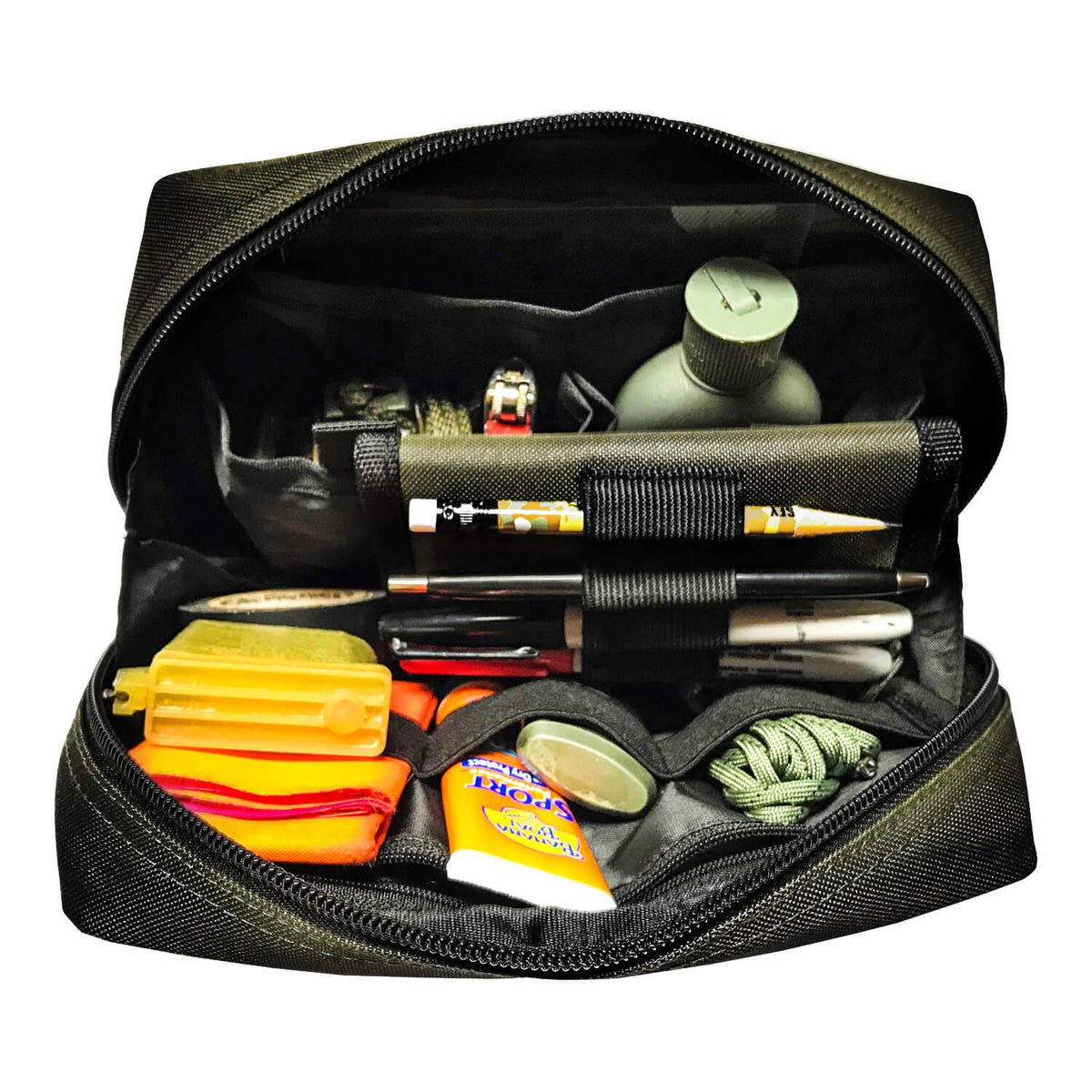 First Aid Kit Pouches - Black - Filled with Supplies