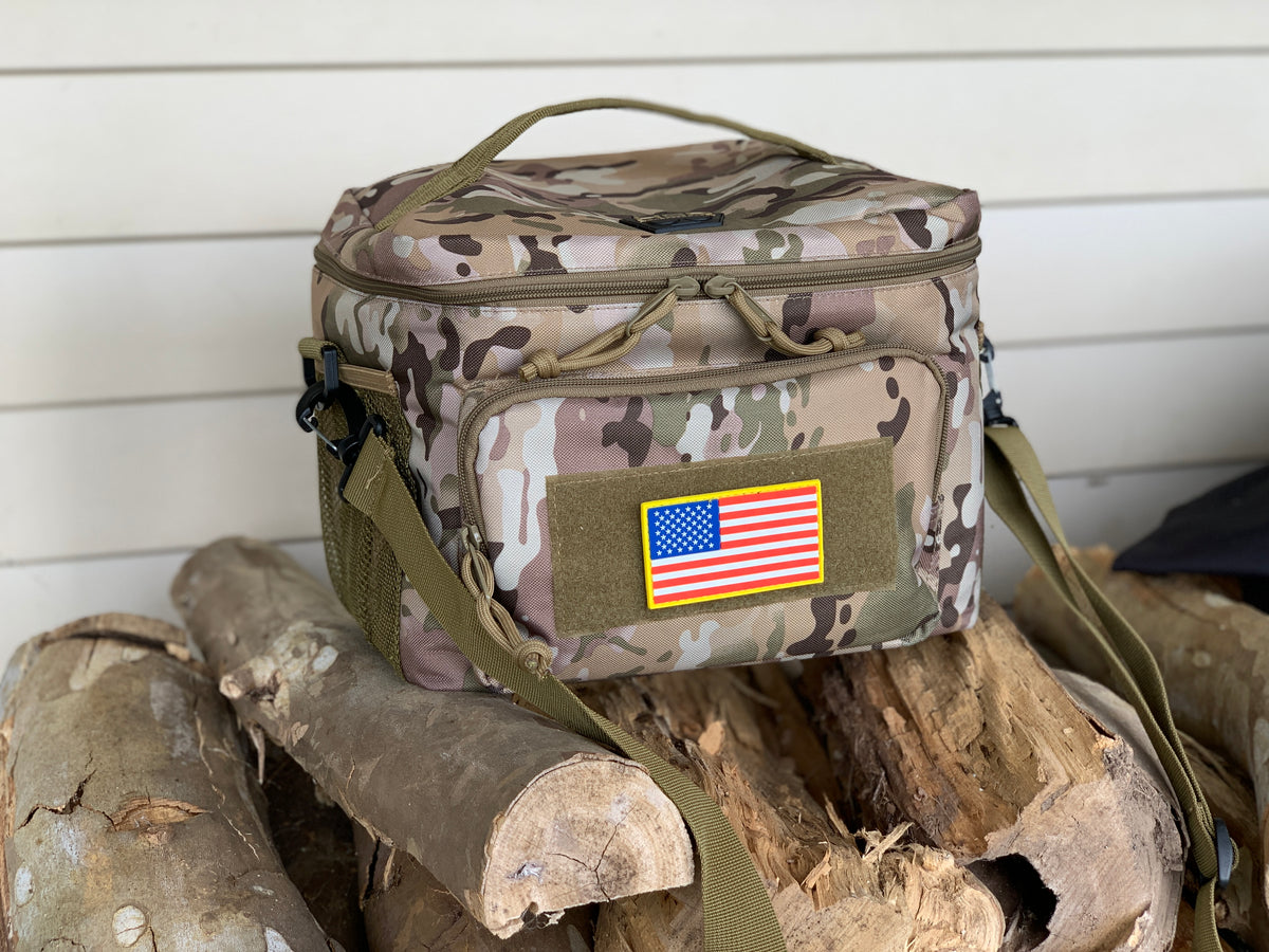 American Flag Patch classic on lunch bag